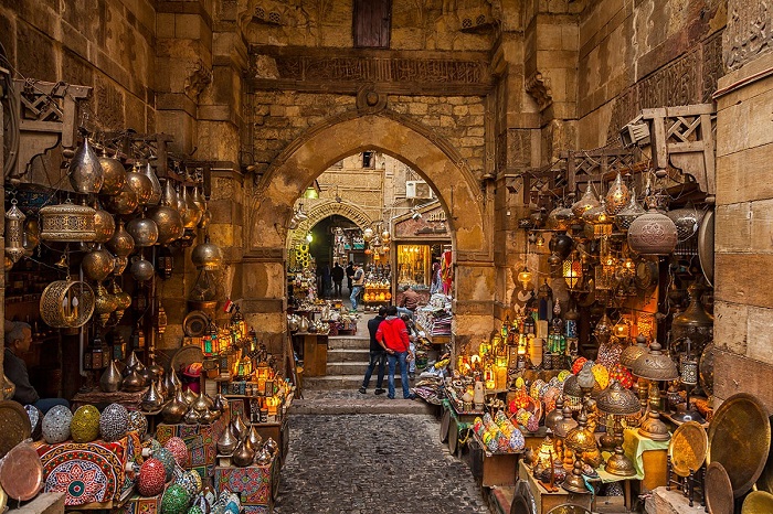 بازار خان الخلیلی (Khan El-Khalili) در کشور مصر