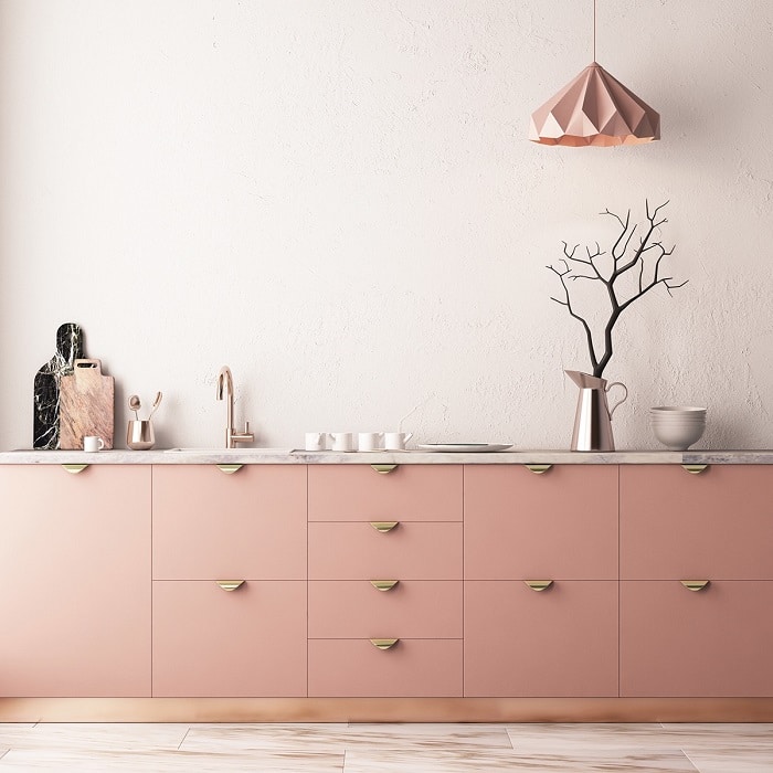 Blush kitchen light