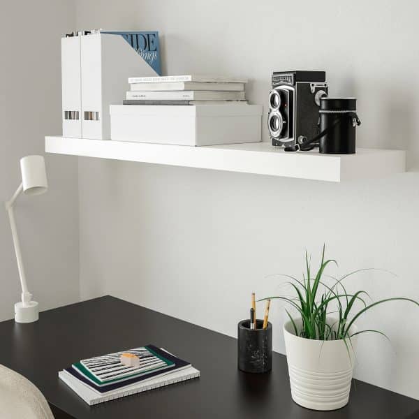 IKEA lack floating shelf minimalist modern DIY storage inspiration for bedroom home office living room 600x600 1