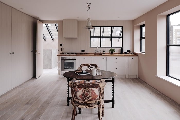 Paile pink kitchen decor