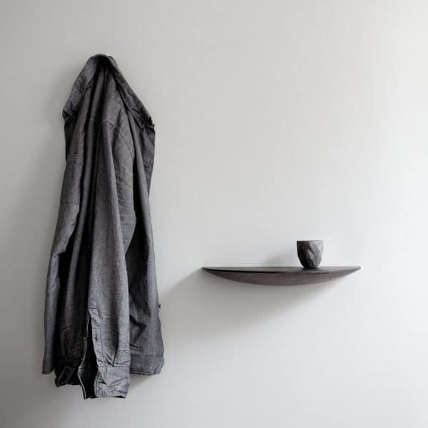 designer small floating shelf unique wall decor ideas for the entryway living room or bedroom curved shelf mushroom shaped 600x600 1