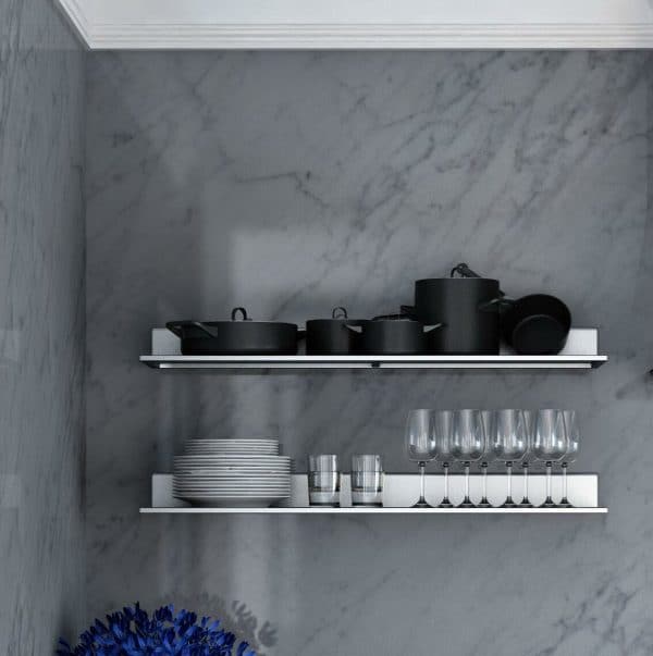 floating shelf in kitchen for sale online attractive open storage solutions unique ways to display dishes 600x603 1