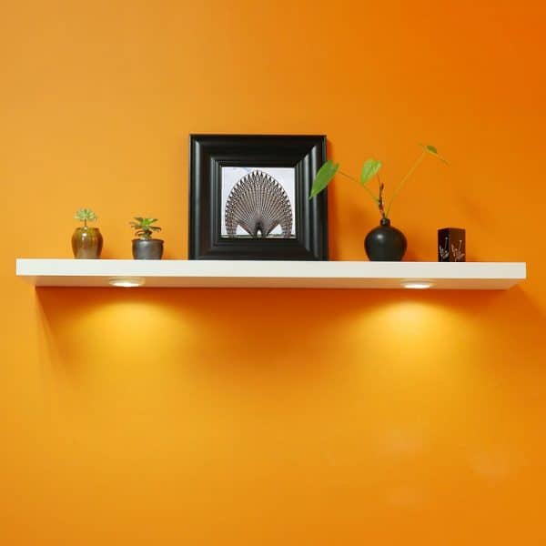 modern floating shelf with lighting unique collectible display idea versatile open storage for the pantry or kitchen reading light for above bed 600x600 1