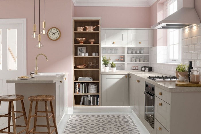 pink kitchen decoration