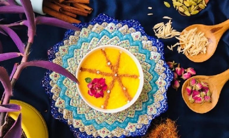 طرز تهیه شله زرد نذری و مجلسی برای ۸ نفر