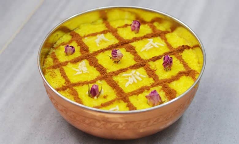 طرز تهیه شله زرد نذری و مجلسی برای 200 نفر