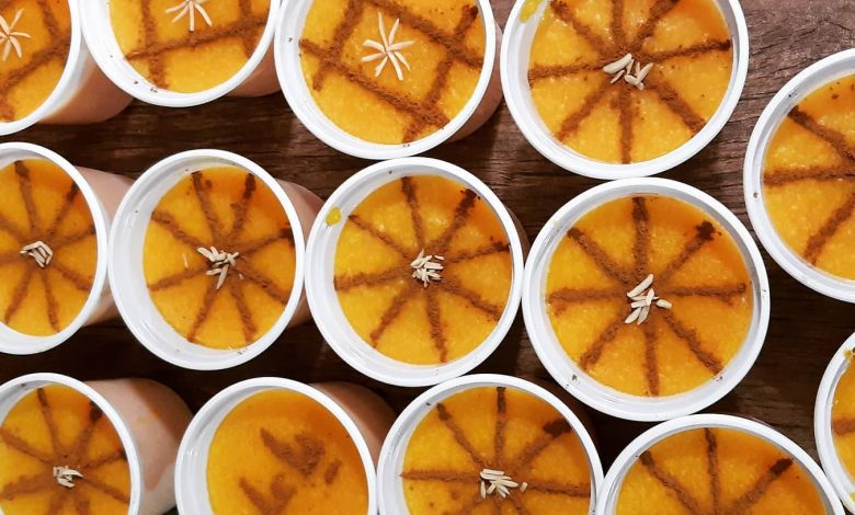 طرز تهیه شله زرد نذری و مجلسی برای 100 نفر