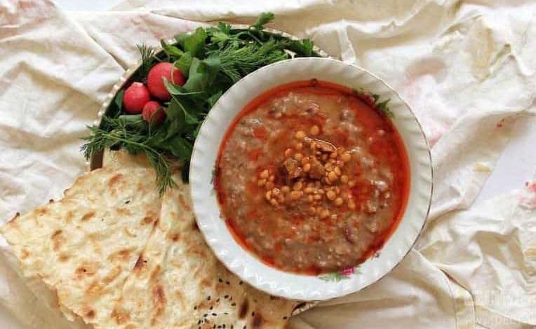 طرز تهیه شله مشهدی برای 4 نفر