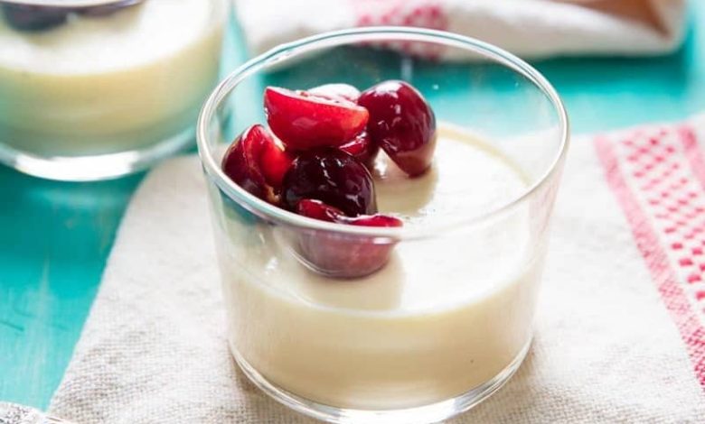 طرز تهیه پاناکوتا وانیلی مجلسی برای 4 نفر