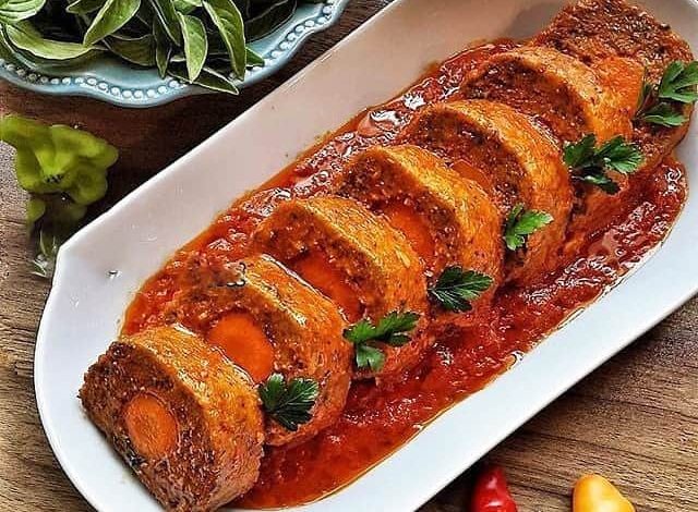 طرز تهیه رولت گوشت برای 4 نفر