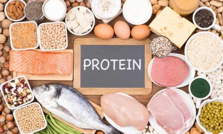 جدول میزان پروتئین مواد غذایی مختلف