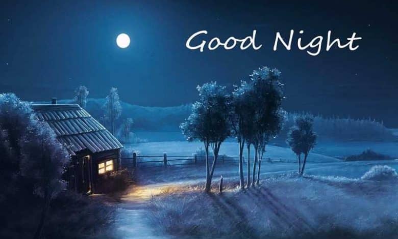 متن شب بخیر با فونت خاص انگلیسی