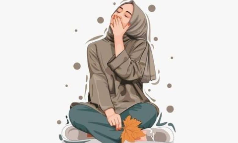 عکس دختر با حجاب برای پروفایل فانتزی - کارتونی