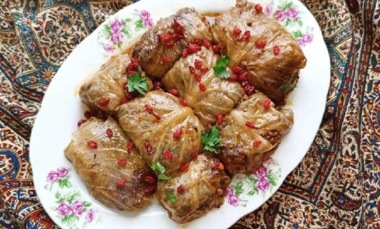 طرز تهیه دلمه کلم برای 4 نفر