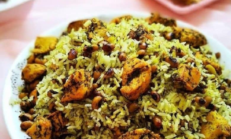 طرز تهیه پلو شوشتری برای 2 نفر