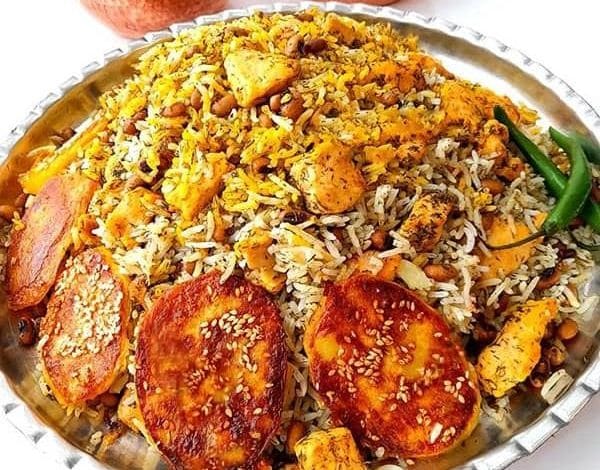 طرز تهیه پلو شوشتری برای 2 نفر