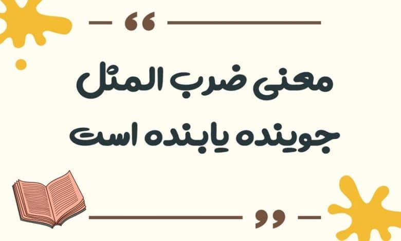 معنی ضرب المثل جوینده یابنده است