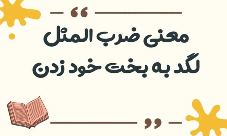 معنی ضرب المثل لگد به بخت خود زدن