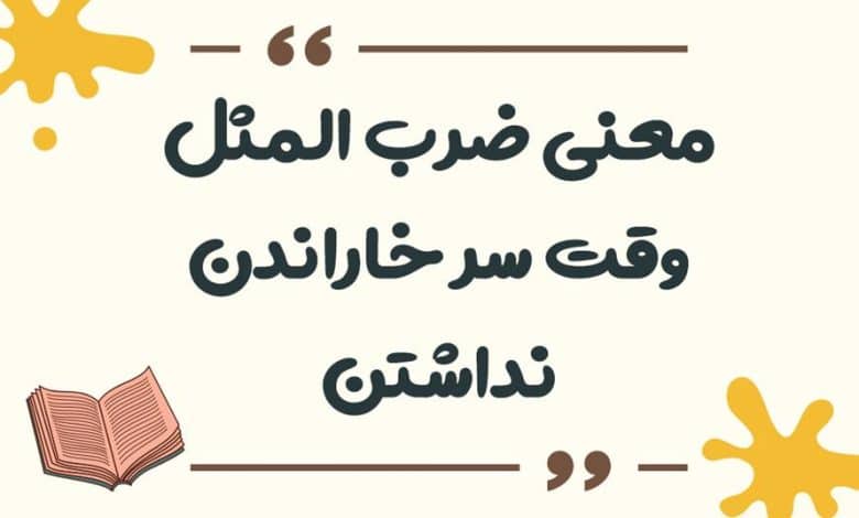 معنی ضرب المثل کفگیر به ته دیگ خورده