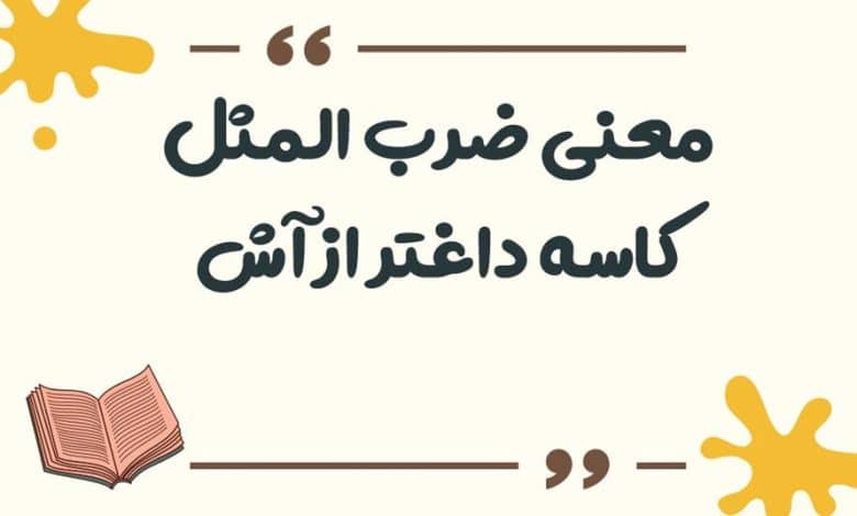 معنی ضرب المثل کاسه داغتر از آش