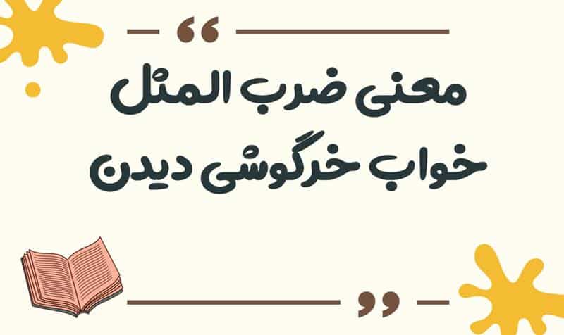 معنی ضرب المثل خواب خرگوشی دیدن