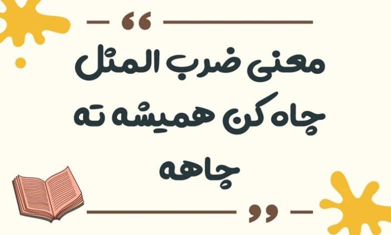 معنی ضرب المثل چاه کن همیشه ته چاهه