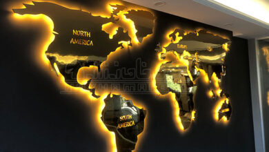 مرکز ساخت تابلو نقشه جهان