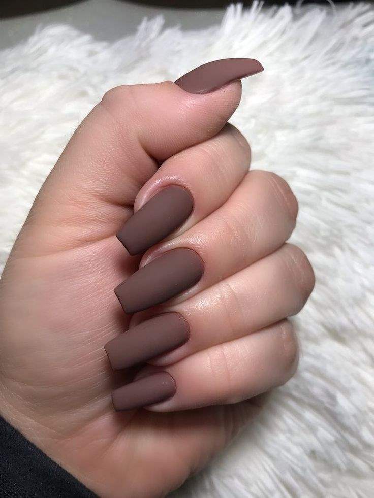 مدل ناخن با رنگ نسکافه ای