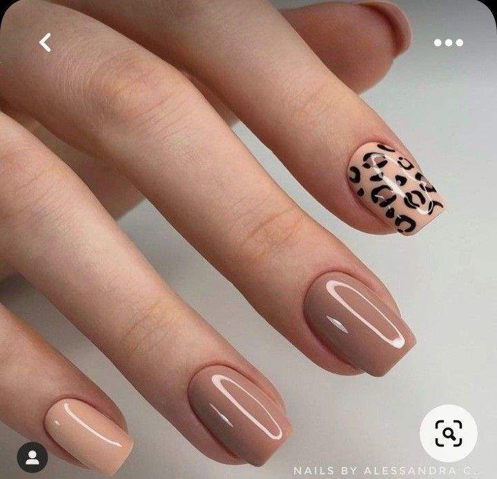 مدل ناخن با رنگ نسکافه ای