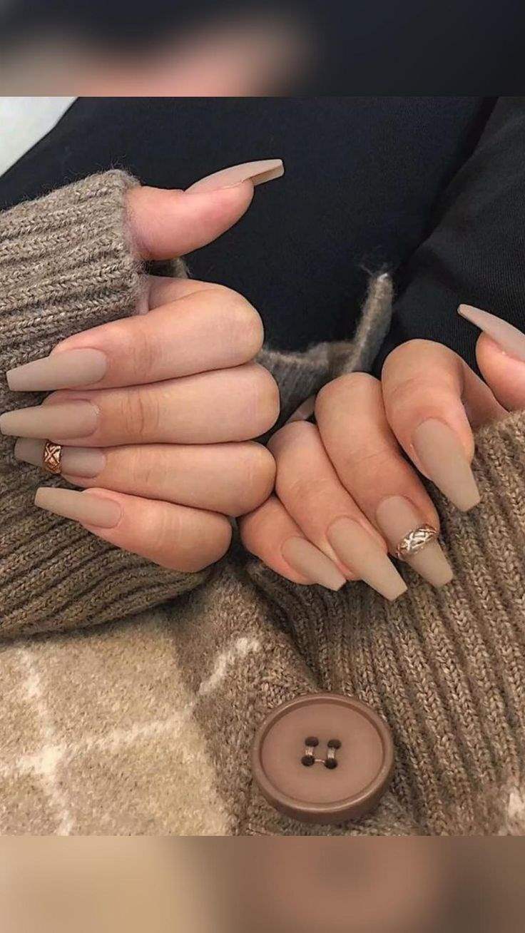 مدل ناخن با رنگ نسکافه ای