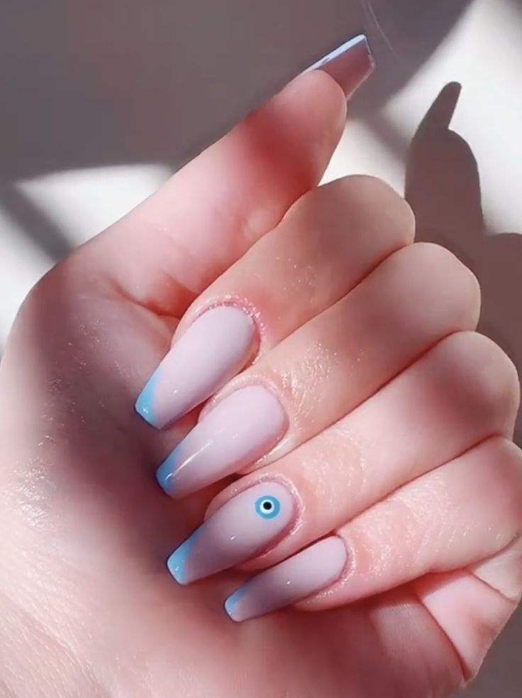 مدل ناخن طرح چشم نظر 41
