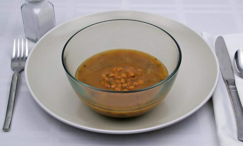 کالری عدسی بدون روغن و سیب زمینی