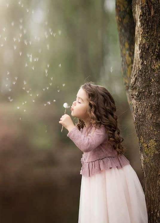 عکس قاصدک در دست دختر برای پروفایل
