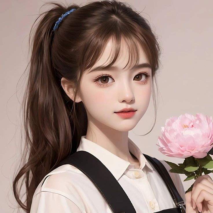عکس پروفایل دخترونه کیوت کره ای کارتونی