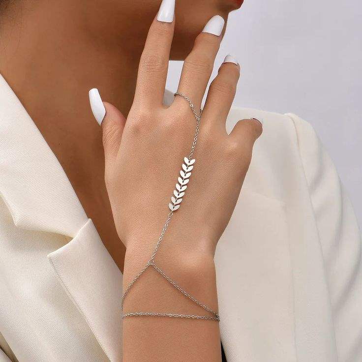 98 مدل دستبند انگشتری دخترانه ظریف و شیک