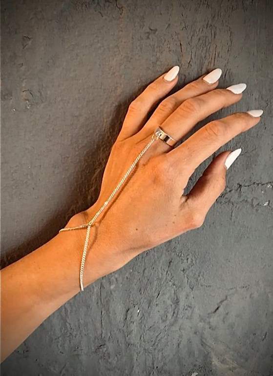 98 مدل دستبند انگشتری دخترانه ظریف و شیک