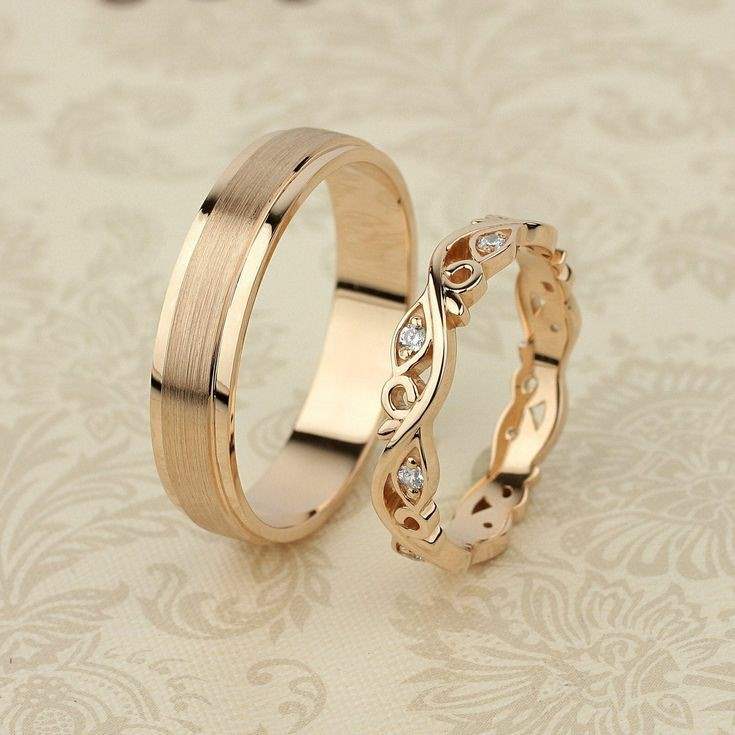 مدل ست حلقه عروس و داماد 37
