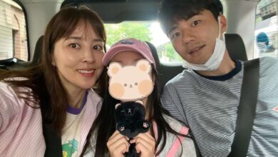تصاویر سوسانو (هان هه جین) به همراه همسر و فرزندش در 42 سالگی