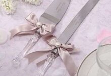 48 مدل تزیین چاقو کیک عروسی؛ شیک و خاص