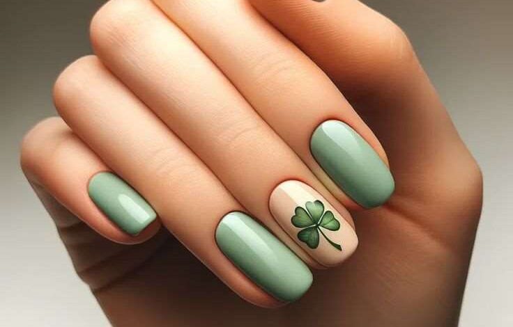 28 مدل ناخن با تم سبز دخترانه و شیک