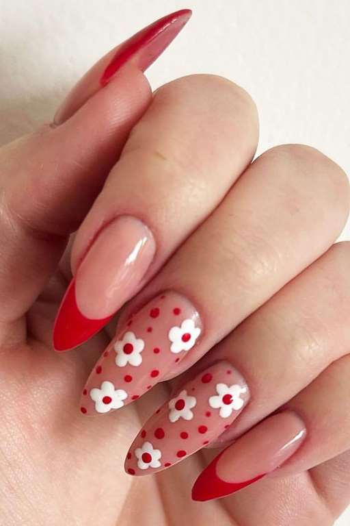 11 Best Flower Nails مدل ناخن با طرح گل های بهاری جدید دخترانه 1403