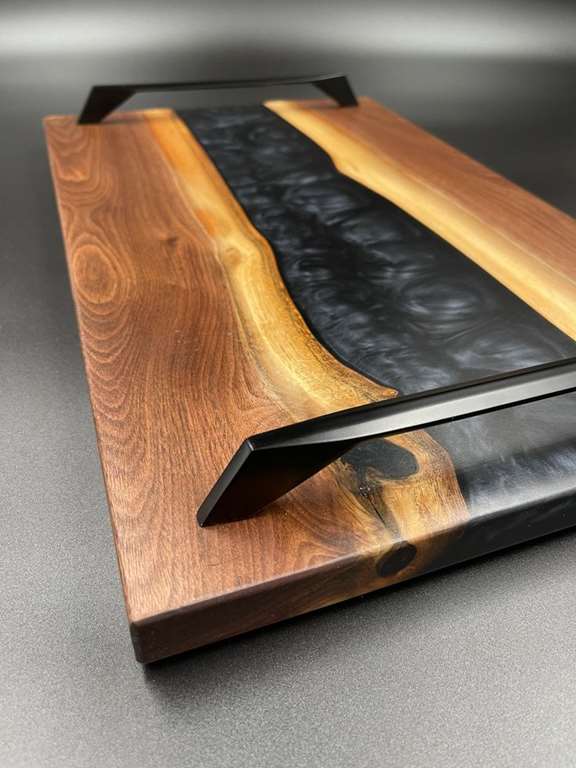 46 مدل سینی چوبی رزینی جدید و خلاقانه
