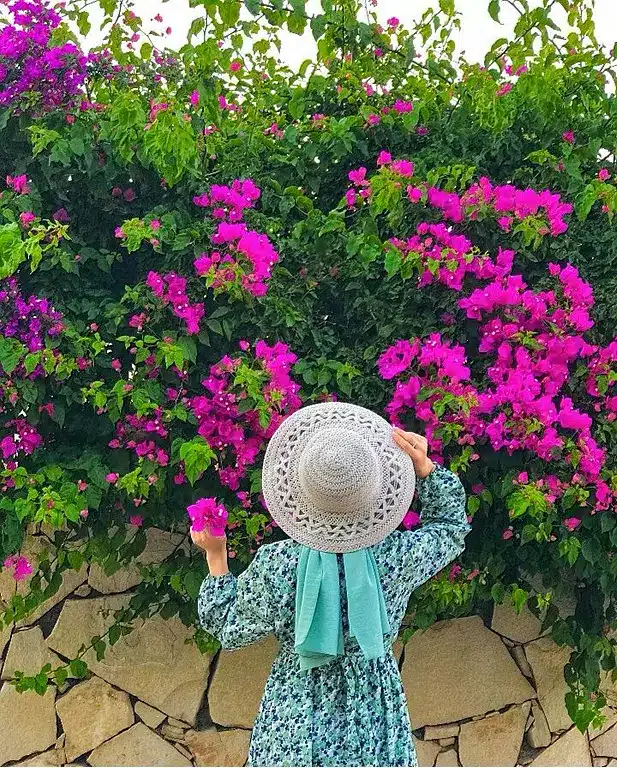 عکس دختر از پشت سر با کلاه برای پروفایل