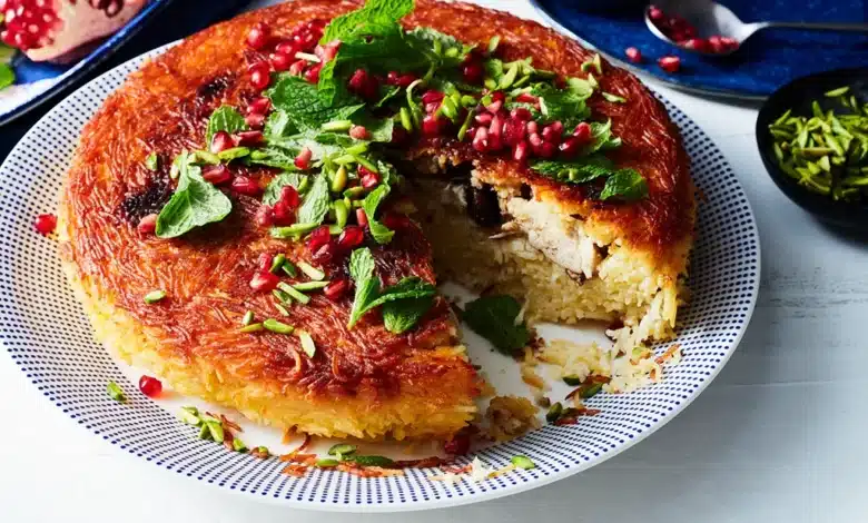 طرز تهیه ته چین مرغ مجلسی برای 10 نفر