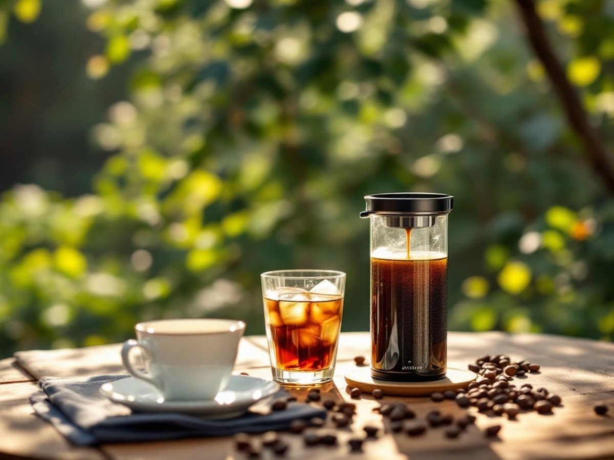 سرو و لذت بردن از قهوه کلد برو ائروپرس