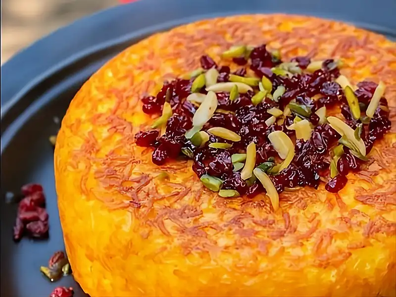طرز تهیه ته چین گوشت برای 10 نفر