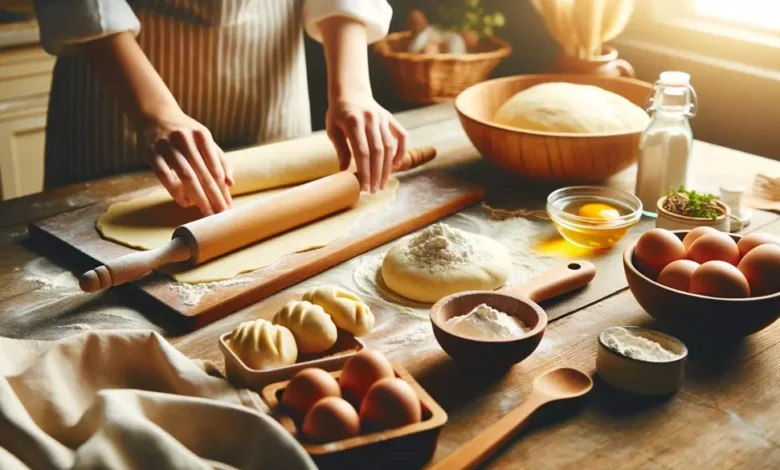 طرز تهیه خمیر پیراشکی برای ۴ نفر
