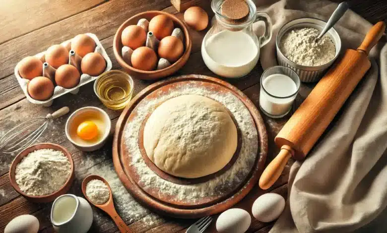 طرز تهیه خمیر پیراشکی برای ۵ نفر