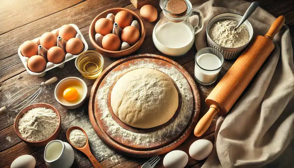 طرز تهیه خمیر پیراشکی برای ۵ نفر