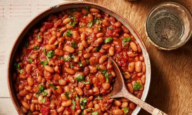 طرز تهیه خوراک لوبیا چیتی برای 10 نفر